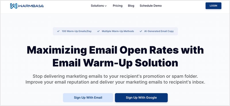 Warmbase - email deliverability consultant